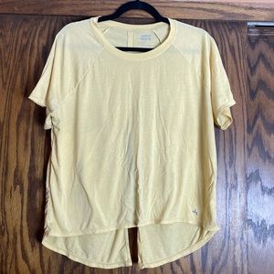 Yellow workout top